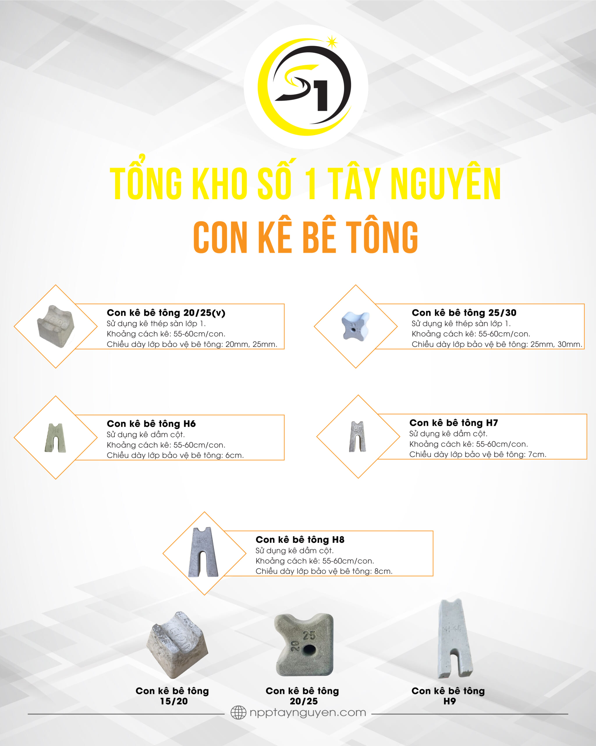 CON KÊ BÊ TÔNG BMT- TỔNG KHO CUNG CẤP CON KÊ BMT