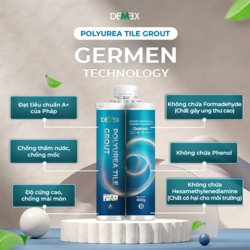 Keo chà ron Polyurea Tile Grout Demex cao cấp