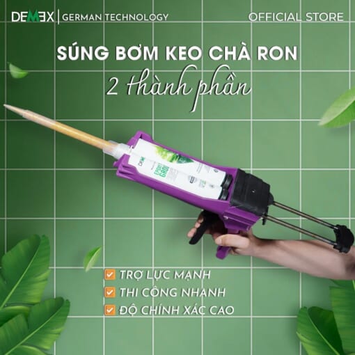 SÚNG BẮN KEO CHÀ RON CƠ BẢN