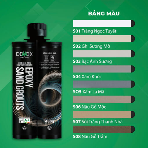 KEO CHÀ RON NHÁM EPOXY SAND GROUT DEMEX