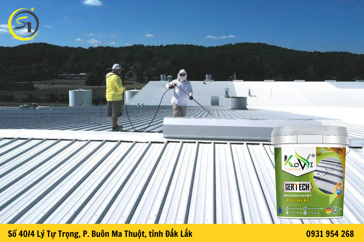 Sơn chống nóng mái tôn – Giải pháp hiệu quả giảm nhiệt và bảo vệ công trình tối ưu
