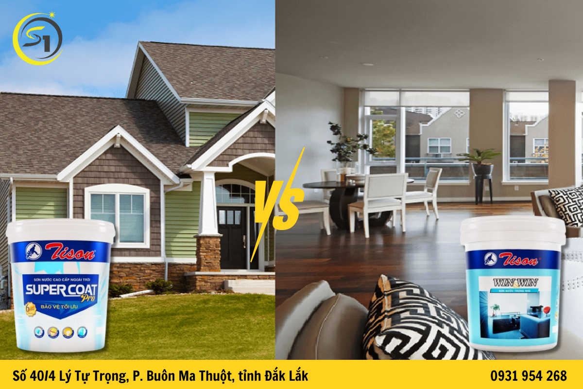 phân biệt sơn nội thất và sơn ngoại thất – Hiểu rõ để chọn đúng loại sơn phù hợp cho công trình của bạn