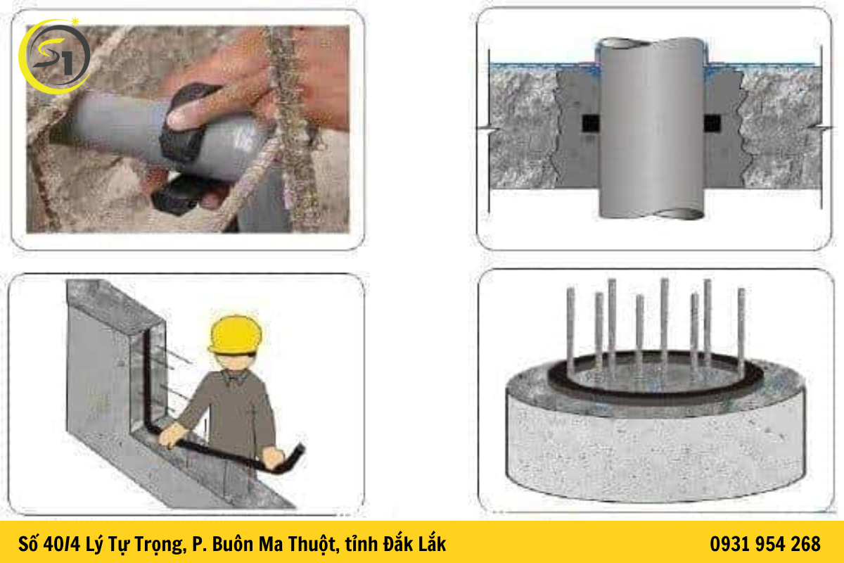 Những vị trí dùng băng trương nở chống thấm mang lại hiệu quả cao nhất